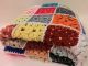 Häkeldecke Häkel Patchwork Decke Überwurf Vintage Rainbow Crochet 130 X 130 1970-1979 Bild 7