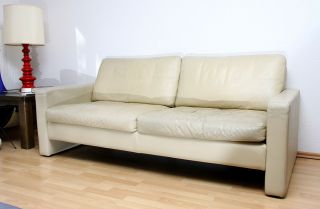 Cor Conseta Couch 2 Sitzer Ledersofa In Creme (2), , , Bild