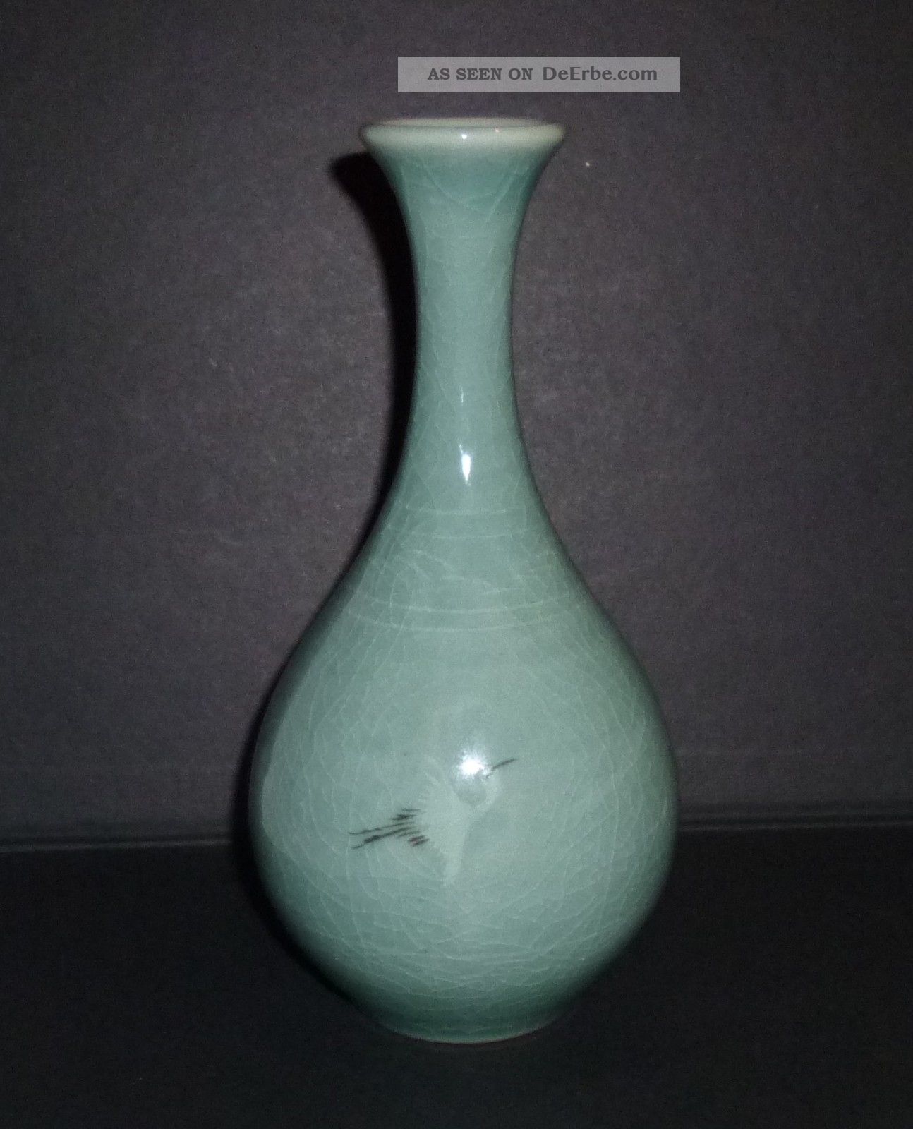 Feine Japanische Porzellan Vase Arita Imari Matsubara Art Déco Craquelé 1930er Nach Marke & Herkunft Bild