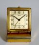 Jaeger Swiss Antike Reiseuhr Wecker Vintage Collectors Travellers Clock Rare 1920-1949, Art Déco Bild 1