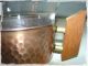 6 Teegläser Kupfer Gehämmert Kupferhalterung Glas 60er Mit Holzgriff Vintage 1960-1969 Bild 2