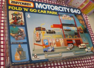 Matchbox Motorcity 640 Fold `n`go Car Park Parkgarage Ovp Mib Mc Unbespielt 90er Bild