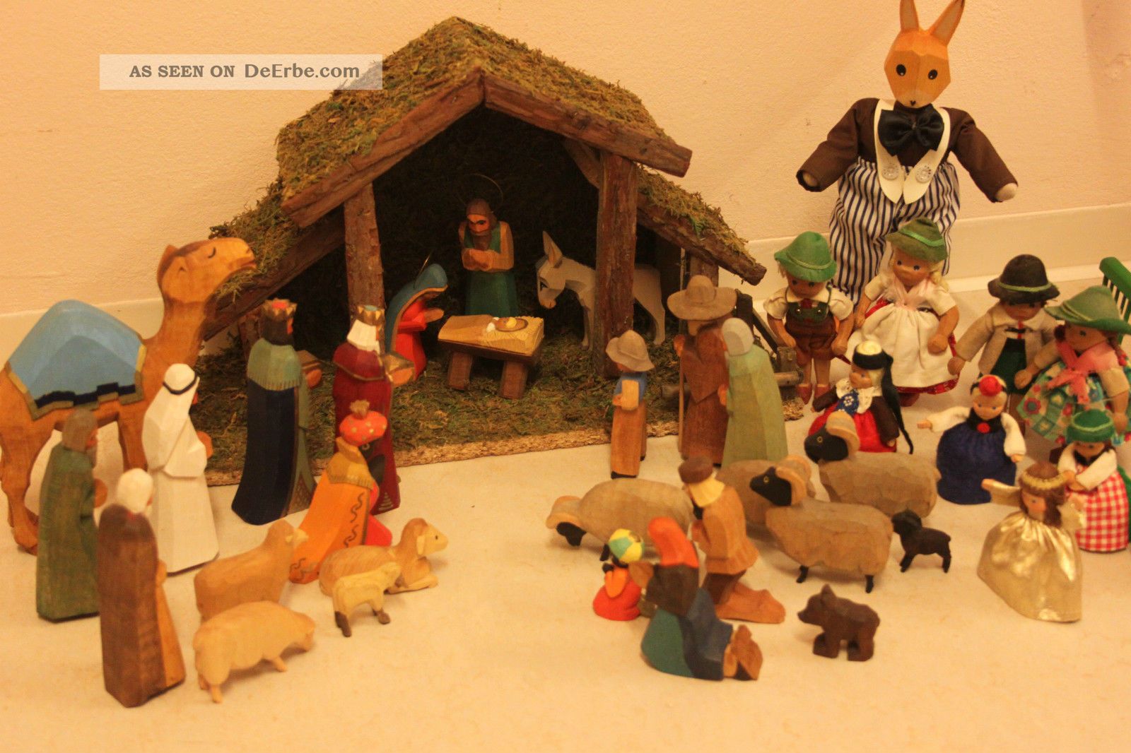 34. Lotte Sievers Hahn: Osterhase Hase 27 Cm Figur Holzpuppe Holz ...