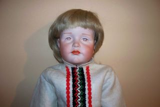 53 Cm Porz - K - Puppe Junge - Antik Repro Der Kämmer & Reinhardt 114 Bild