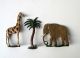 Zinnfiguren - Zootiere,  27 Teile,  Bemalung,  Gr.  Elefant,  Giraffe U.  V.  M. Antikspielzeug Bild 2