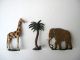 Zinnfiguren - Zootiere,  27 Teile,  Bemalung,  Gr.  Elefant,  Giraffe U.  V.  M. Antikspielzeug Bild 4