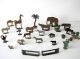 Zinnfiguren - Zootiere,  27 Teile,  Bemalung,  Gr.  Elefant,  Giraffe U.  V.  M. Antikspielzeug Bild 7