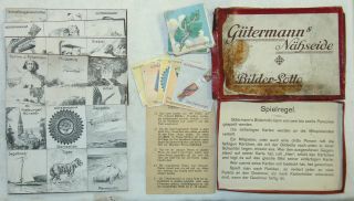 Bilder - Lotto Gütermann´s Nähseide Gutach - Breisgau Kartenspiel Reklame Um 1900 Bild