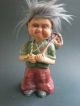 Heico Wackelkopf Bobble Head,  Figur Rosienengesicht,  Altes Weib 25cm Mit Marke Gefertigt nach 1945 Bild 1