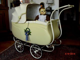 Rarität Alter Traumschöner Kinderwagen Von Brennabor Um 1930 Puppenwagen Bild