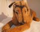 Großer Alter Steiff Schäferhund Arco Liegend,  Ca.  65 Cm Lang Stofftiere & Teddybären Bild 4