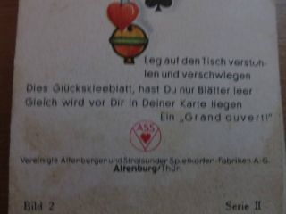 Altes Kartenspiel Altenburg Bild