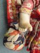 Sehr Alte Stoffpuppe In Originalkleidung - Fest Gestopfter Körper - Kopf Farblos Puppen & Zubehör Bild 3