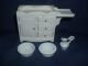 Holz Waschtisch,  Porzellan Waschset - 2 Waschschüssel,  Waschkrug Für Puppenstube Original, gefertigt vor 1970 Bild 4