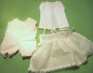 Puppen - Weiße Unterwäsche 3 - Teilig Bild