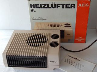 Aeg Heizlüfter Top,  Ovp Heizgerät Warm Und Kalt Thermostat Vintage Retro Bild