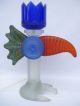 Ori.  Borowski Skulptur Glasskulptur Lichtobjekt Lampe Tablelamp Ara,  Blaues Auge 1950-1999 Bild 1