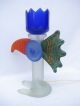 Ori.  Borowski Skulptur Glasskulptur Lichtobjekt Lampe Tablelamp Ara,  Blaues Auge 1950-1999 Bild 2
