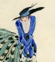 KÜnstlerisches Art Deco Aquarell Frau Im Rock Und HÜndchen - Um 1925 Traumhaft 1920-1949, Art Déco Bild 1
