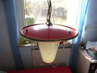 Bezaubernde Deckenlampe Lampe 50er/60er Jahre Mid Century Nierentisch ära Bild