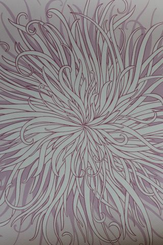 70er Jahre 60er Tapete Pop Art Muster Große Blumen Rosa Pink 70s Wallpaper Alt Bild