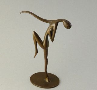 Orig.  Hagenauer Wien: Seltene Tänzerin Bronze Whw Werkstätten Bild