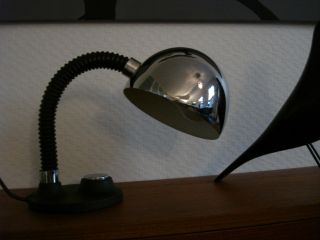Hillebrand Tischlampe Kugellampe Schreibtischlampe Chrom 70er Panton - Ära Vintage Bild