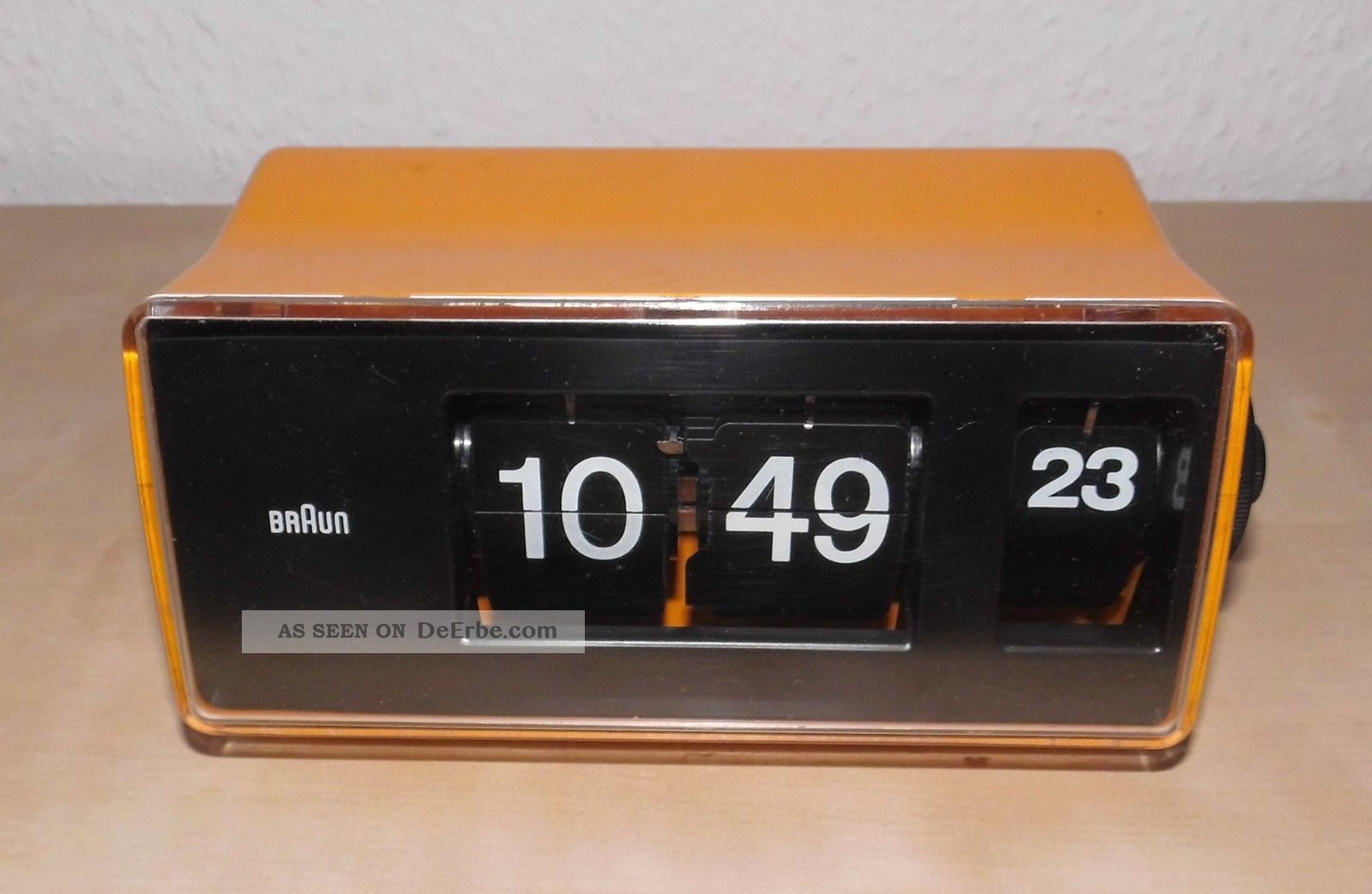 Vintage - Klappzahlen - Klappzahlenuhr - Flip Clock - Braun Phase 2 Typ 4925 - D.  Lubs - Top 1970-1979 Bild