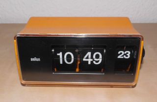 Vintage - Klappzahlen - Klappzahlenuhr - Flip Clock - Braun Phase 2 Typ 4925 - D.  Lubs - Top Bild