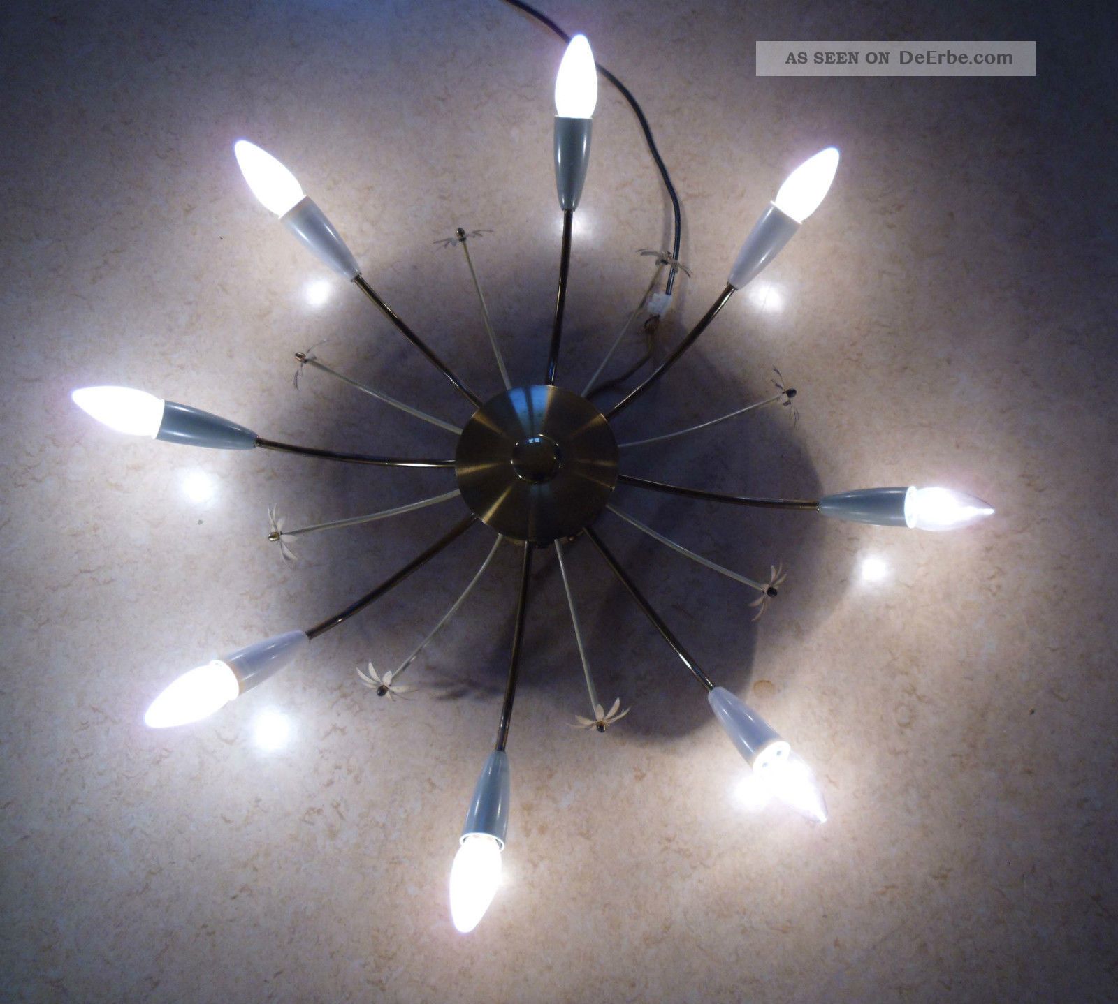 50/60er Jahre Design Lampe Deckenleuchte Spinne Sputnik ...