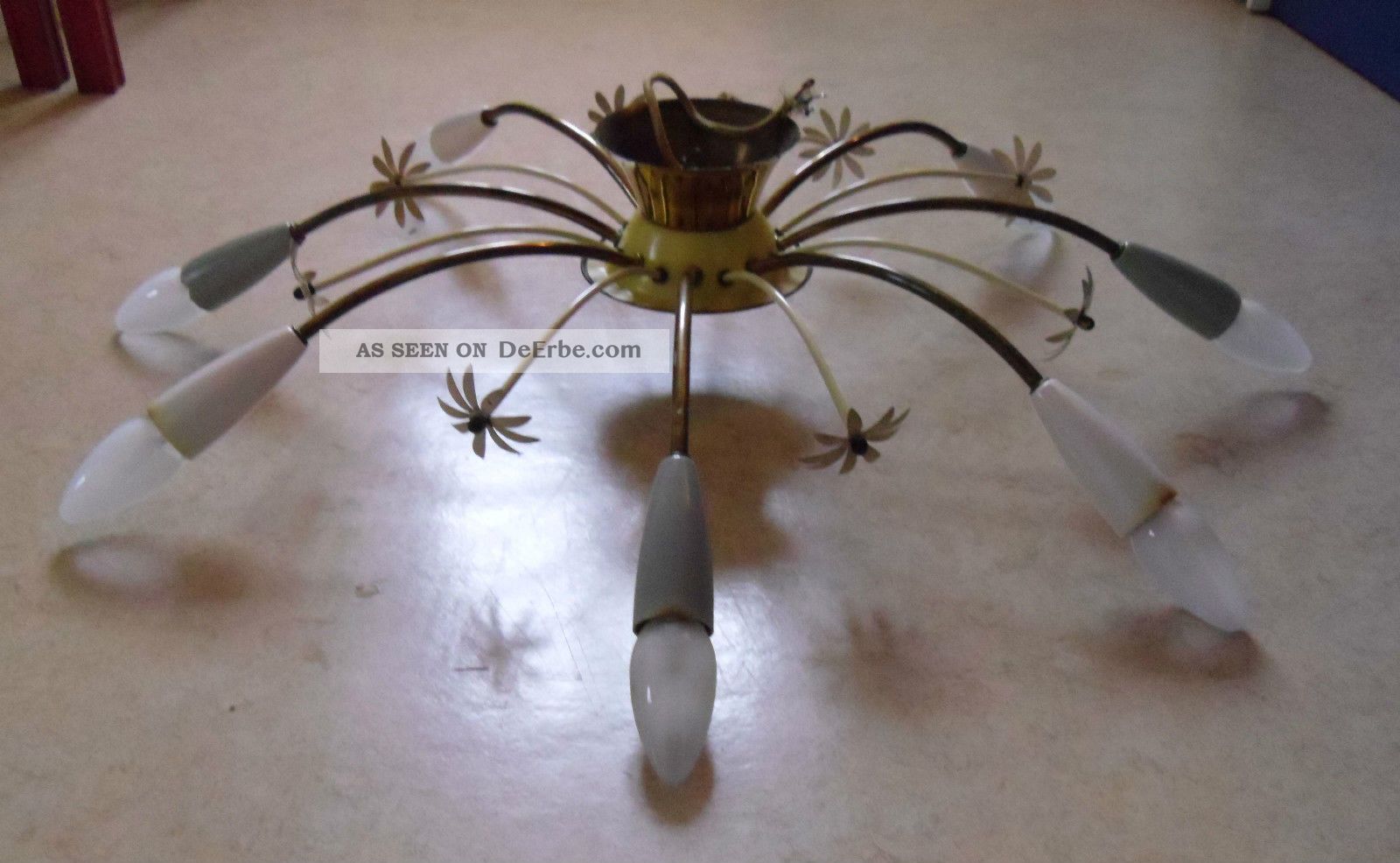 50/60er Jahre Design Lampe Deckenleuchte Spinne Sputnik Spider Lamp