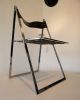 LÜbke/ InterlÜbke Design Klappstuhl - Folding Chair Kernleder/ Chrom Klassiker 1970-1979 Bild 13