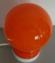 Orig.  70er Jahre Glas Kugellampe In Der Farbe Orange Tolles Design 1970-1979 Bild 2