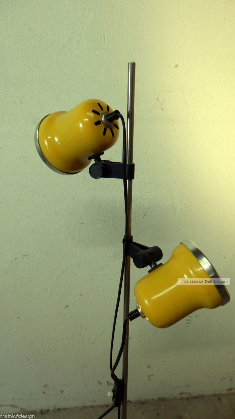 Stehlampe Gelb Retro Kult Vintage Design 70er Jahre Pop Art Spot Lamp 1970-1979 Bild
