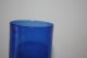60 - Er Jahre Glas Vase Zylinder Ultramarin Blau Sammlerglas Bild 1