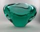 Traumhaft SchÖne Murano Objekt Vase Design Der 60er Jahre In Smaragd - GrÜn Selten Glas & Kristall Bild 1