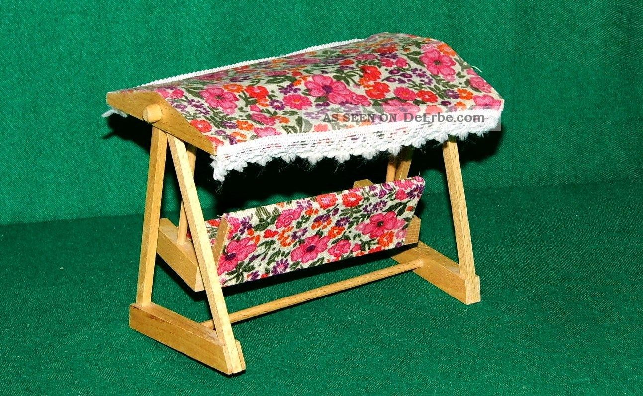 Altes Ddr Gartenmöbel Puppenstube Liegestuhl Hollywoodschaukel