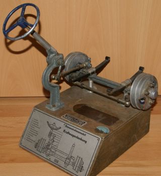 Fahrschulmodell Höhm Lenkung Verderachse Mit Bremse / Vintage Steering Model Bild