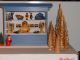 Weihnachts - Marktstand - Erzgebirge - Viele Teile - Taubenblau Kaufmannsläden & Zubehör Bild 6