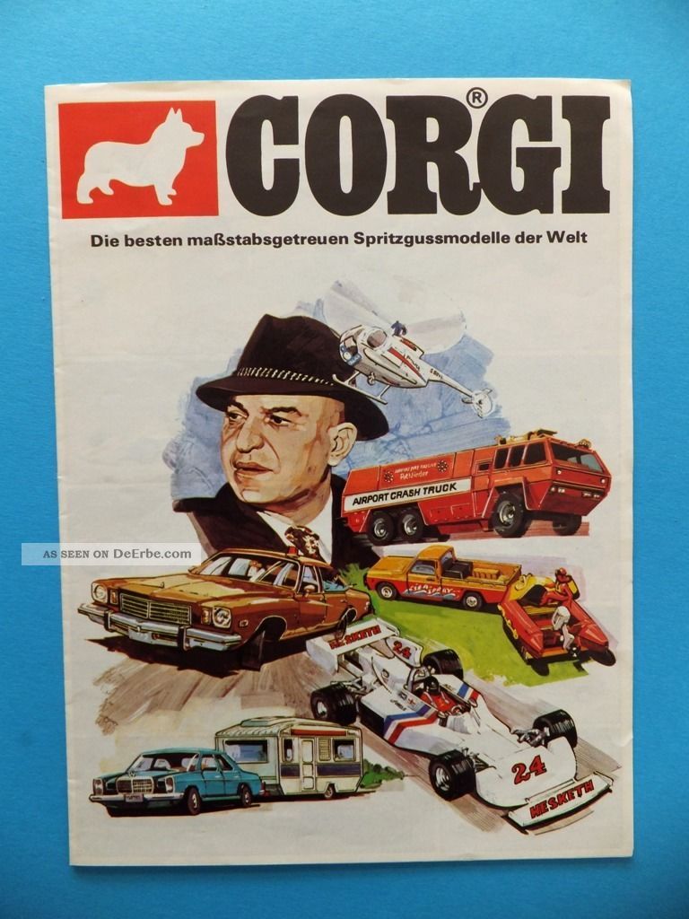 1976 Corgi Katalog Prospekt 8 Seiten Mit Kojak Buick Als Neuheit Modell Auto Spielzeug-Literatur Bild