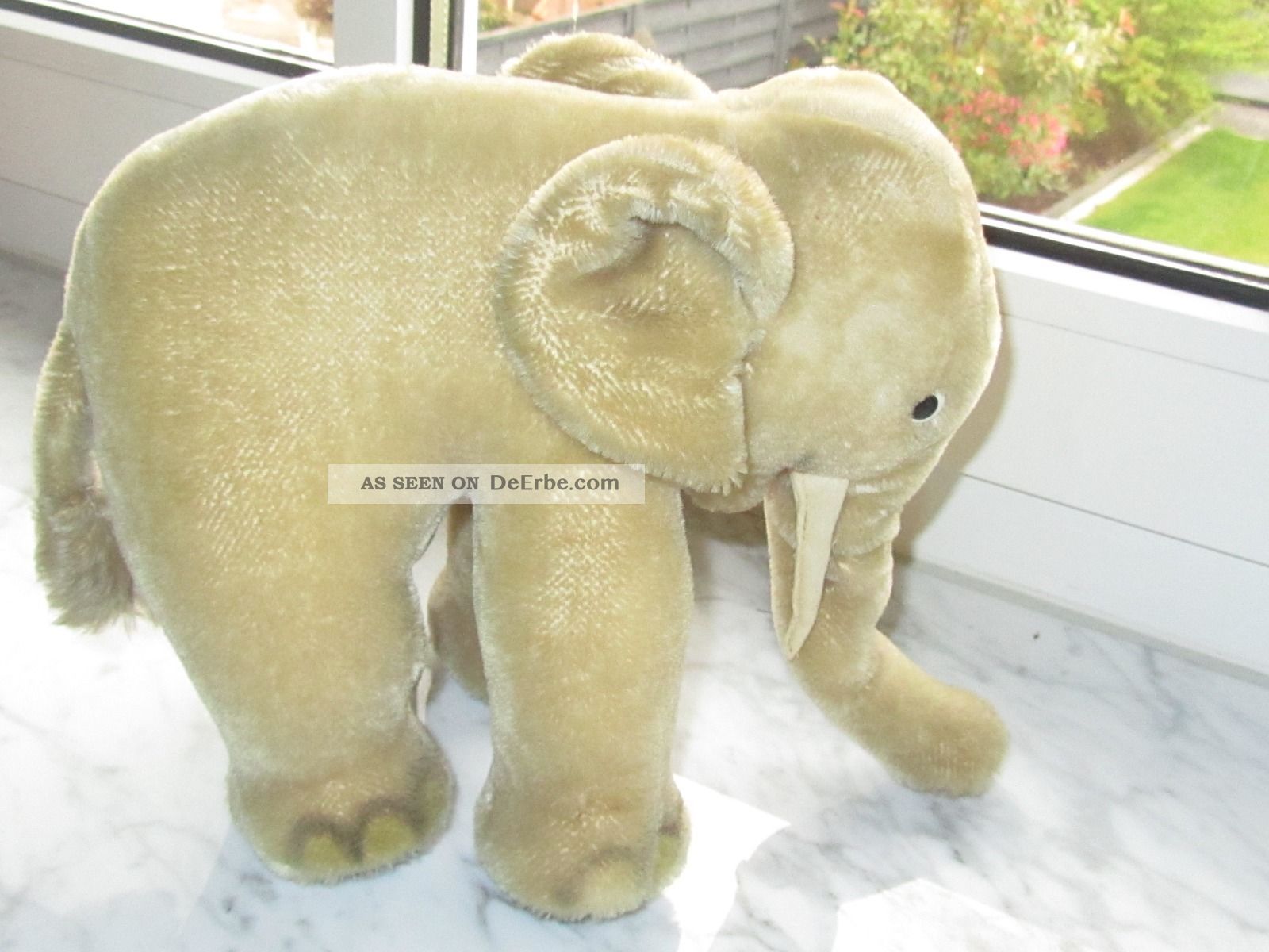 Schöner alter originaler steiff elefant, ca. 20 cm hoch, 25 cm breit