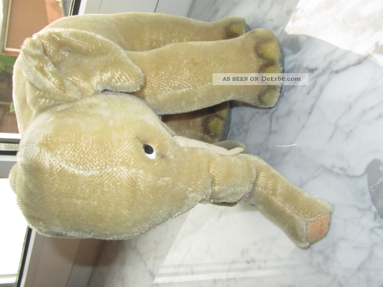 Schöner alter originaler steiff elefant, ca. 20 cm hoch, 25 cm breit