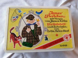 Quintett - Kartenspiel - James Krüss - Tierleben - Ca.  1965 - Sammlungsauflösung Bild