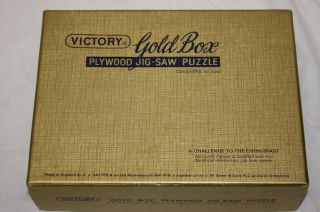 Altes Holz - Puzzle - Victory Gold Box Jig - Saw,  200 Teile,  14 