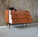 60er Teak Kommode Danish Design 60s Teakwood Cabinet Chest Of Drawers Sideboard 1960-1969 Bild 2