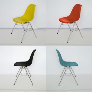 Vitra Eames Plastic Side Chair - Dss - Stapelbar In Vielen Farben Bild