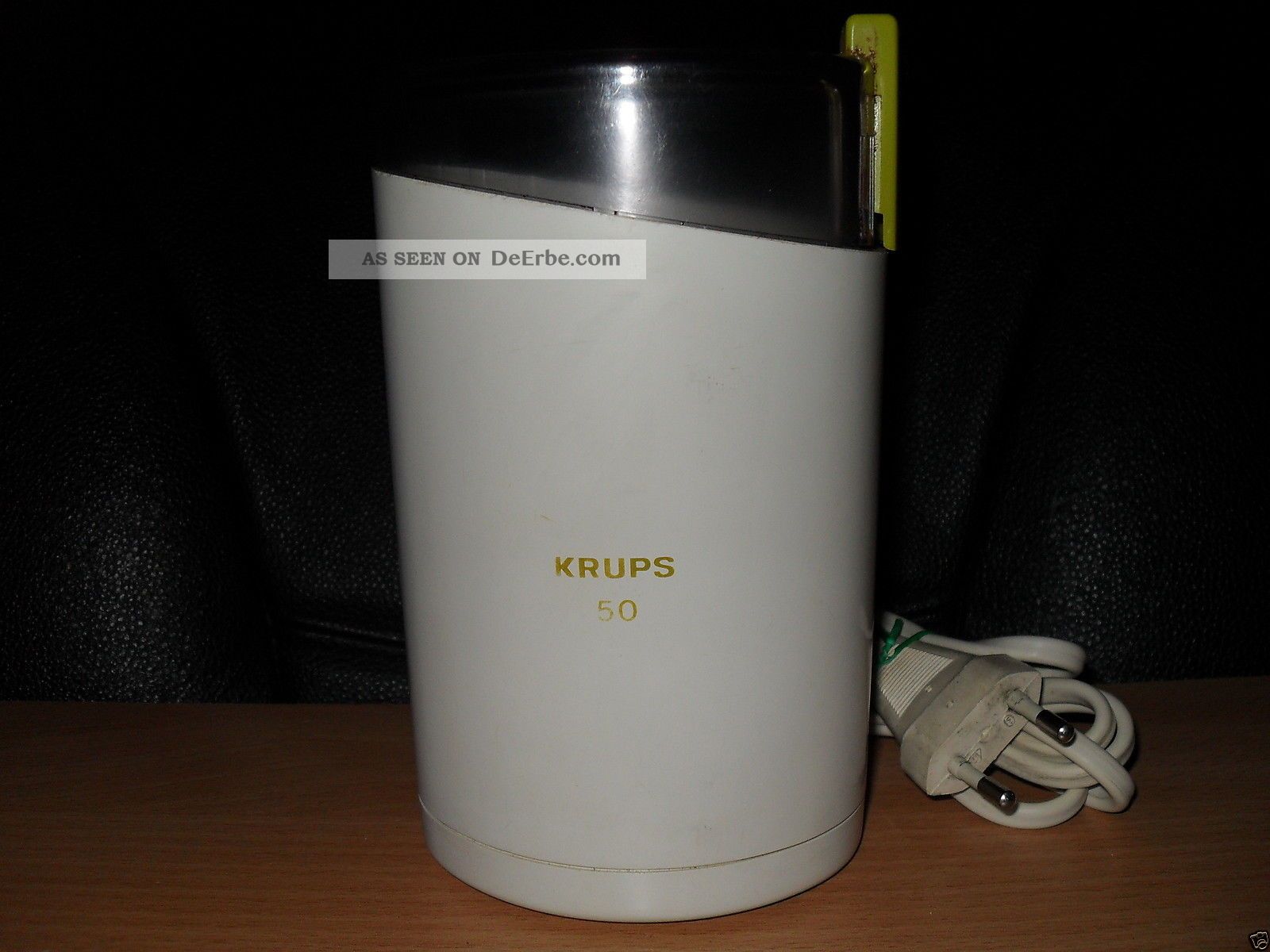 Krups 50 Typ 202 - Elektrische Kaffeemühle (weiss - 70s) - Funktionsfähig 1970-1979 Bild