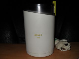 Krups 50 Typ 202 - Elektrische Kaffeemühle (weiss - 70s) - Funktionsfähig Bild