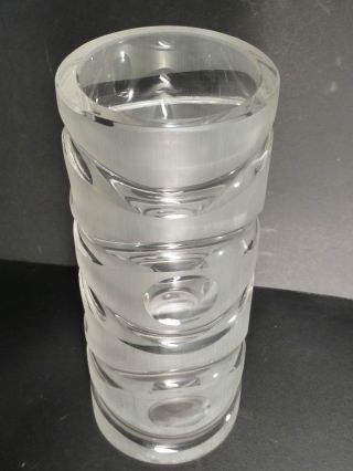 Schwere Vase Aus Glas Verm.  Bleikristall 70er,  Pop,  Schrill Bild