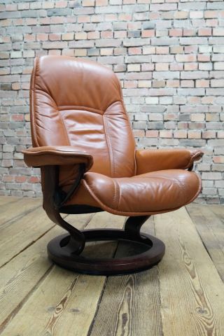 Ekornes Stressless Leder Relax Sessel Tv Easy Chair Ledersessel Bequemsessel Bild